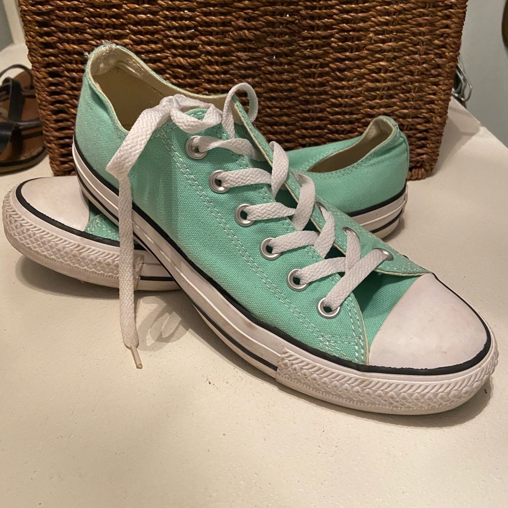 Women’s Tiffany Teal  Chuck Converse Low Top Sneakers
